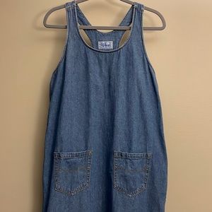 Vintage EUC Denim Jumper Dress